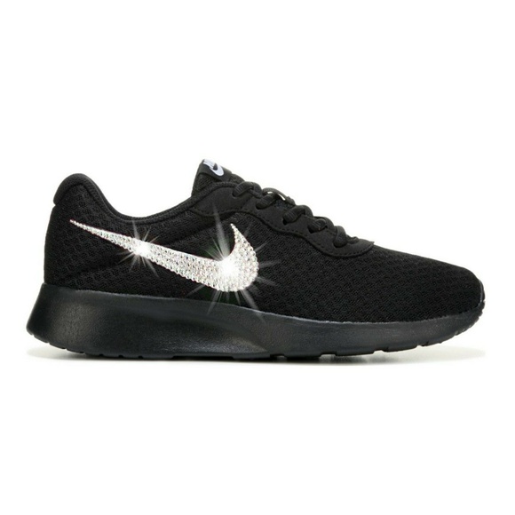 nike tanjun black silver